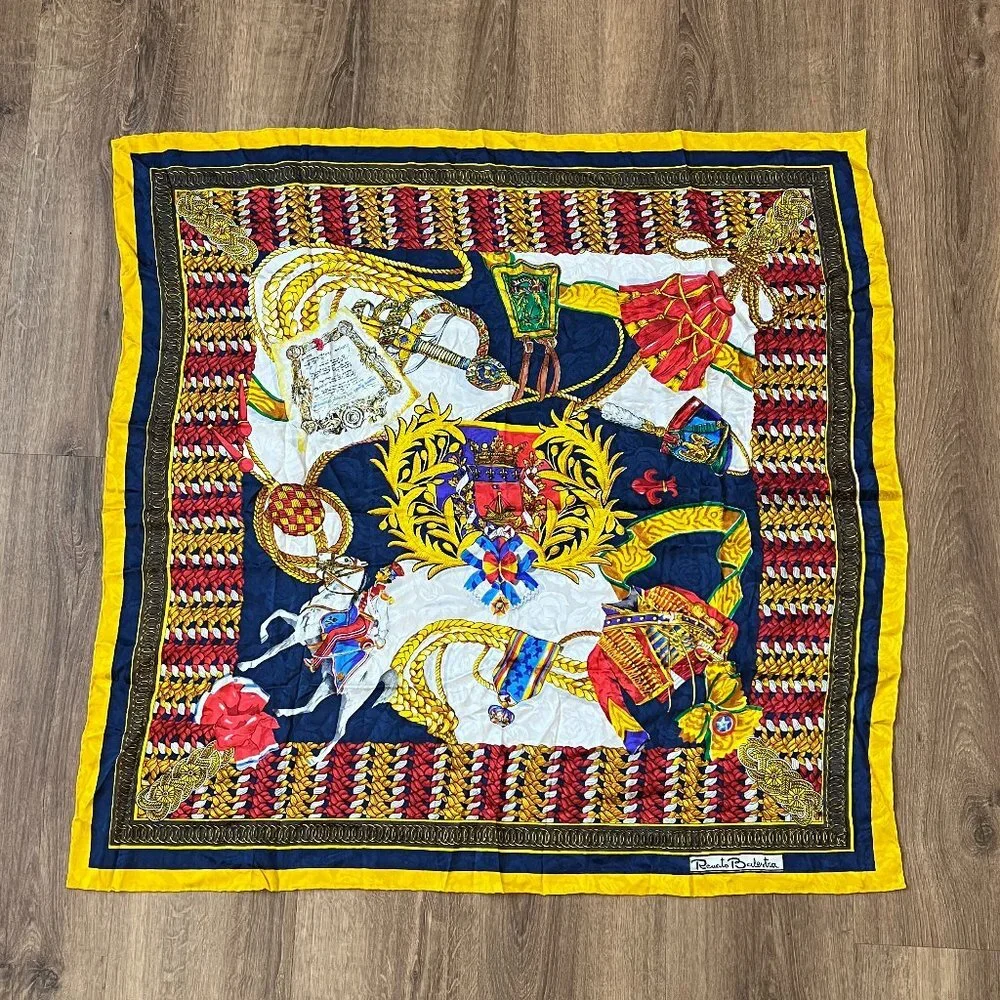 Renato Balestra Multicolor Italian British Scarf